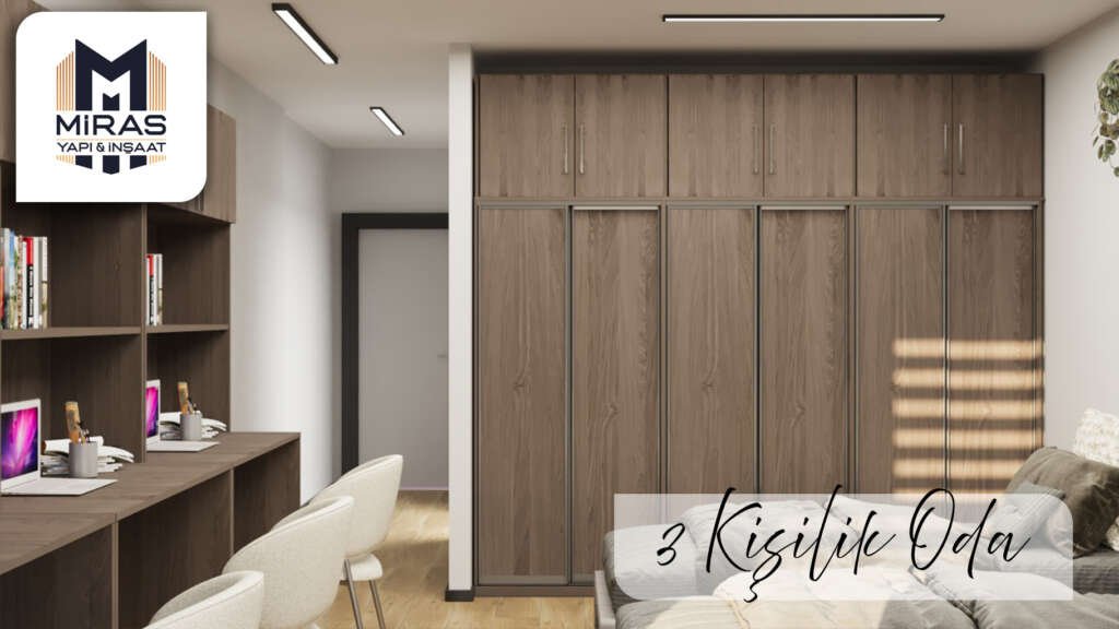 3 kişiliik oda